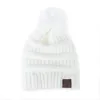 NEW Beanie Kids Knitted Hats Kids Chunky Skull Caps Winter Cable Knit Slouchy Crochet Hats Outdoor Warm Autumn Beanie Cap 11 Co9532019