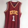Nikivip NCAA USC Trojans College Jerseys 24 Brian Scalabrin 10 Derozan＃1 Nick Young Shirts University Sport Basketball New Hot Vintage