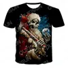 Men's T-Shirts 2022 Summer 3d Printed T-shirt Skull Design Horror Fashion Harajuku Special Short Sleeve Xxs-6xl