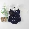 Vêtements tricotés nouveau-nés barboteuses à la main pompon fille barboteuse 100% coton infantile bébé garçons combinaison salopette 2088 Z2