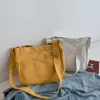 Avondtassen Grote capaciteit Studenten Canvas Schouder Vrouwelijke Handtassen Koreaanse Satchel Katoenen Doek Crossbody Bag Dames 2021 School