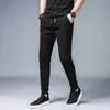 Solidne spodnie dorywcze Mężczyźni Duży Rozmiar 38 Spodnie Mężczyzna Business Causal Pant X0621