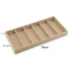 6 Grids Sunglasses Display Box Linen/Velvet Jewelery Packaging Props Jewellery Organizer Tray Fashion Cases 210922