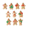 Blanda Jul Charms Xmas Tree Ornaments Santa Claus Snowflake Snowman Pendants DIY Smycken Tillbehör Partihandel