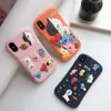 cartoon animals silicon Phone Cases for iPhone11 12 pro max X XS XR XS7/8Plus