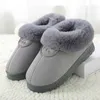 Slippers Mntrerm Winter Warm Cotton Slippers Female Thick Faux Fur Plus Size Velvet Men's Indoor Home Slippers Warm Couple Shoes Woman Z0215