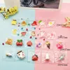 10pcs 3d 달콤한 사탕 수지 매력 펜 던 트와 과일 쿠키 부동 DIY 공예에 맞는 귀걸이 쥬얼리