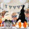 Partyzubehör Halloween-Dekoration Strickende Zwergenpuppe mit Zaubererhut Klassische schwedische Tomte Home Desktop-Ornamente XBJK2107