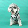 Chaleco de malla negra para mascotas, camiseta Jacquard, chalecos para mascotas, camisas, ropa para perros, ropa de verano transpirable para perros Schnauzer 261l