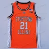 Nikivip Custom Men Youth Illinois Fighting Illini Basketball Jersey College Ayo Dosunmu Kofi Cockburn Trent Frazier Da'Monte Williams Miller Curbelo