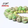 Other Natural Green Sea Sediment Turquoises Beads Imperial Jaspers Round Loose Stone For Jewelry Making Diy Bracelets 4-10MM 15" Wynn22