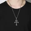 9pcs/partie Egyptian Life Cross Charms Wisianty Naszyjniki DIY Jewelry 23,6 cala Łańcuchy świąteczne Prezent 3 Kolor Wybierz T-40