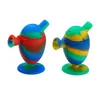 Tillverkare Stock One Piece Silicone Pipe Portable Color Mini Egg Röktillbehör Partihandel tillsammans