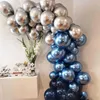 Partydekoration 30pcs Chrom Metallic Latexballons Globos Hochzeit aufblasbar Helium Ballon Geburtstagskorbabys Babyparty Luftkugeln