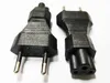 AC AC Plug Adapter, Европа 2-Prong Мужчин для женского адаптера для ноутбука ПК источник питания / 5 шт.