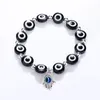 Lucky Hand Evil Blue Eye Strang Charm Armbänder Armreifen Perlen Türkische Pulseras Für Frauen Schmuck Großhandel