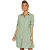 Yhzbhzym Chemise Robe Femmes Turn Down Bureau À Manches Longues Mini Robe Élégante Bleu Sexy Robes De Soirée Robes De Mujer Bing 210325