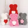 Couronnes de fleurs décoratives 50/100/200 pièces ours en peluche de roses 3 cm mousse mariage noël décor pour la maison bricolage cadeaux boîte artificielle