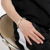 Open Charm Cuff Bangle for Men Stainless Steel Barbedwire Mesh Bracelet Id Link Chain Bracelets Summer Jewelry Accessories Q0717