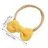 Newborn Headbands Baby Knotted Bows Headband Velvet Soft Elastic Corduroy Cute Turban Headwrap Hair Band Thin Kids Headdress Hot