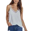 Sexy Lace Summer Crop Tops for Women Womens Tank White Spaghetti Strap Ladies V-neck Female Cami 210428