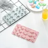 15 cavidade silicone molde de chocolate ferramenta de cozimento 3d resina mofos DIY sabão doce alimento arenoso pouco animal padaria padaria pastelaria moldes