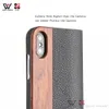 2021 Lyxigt flip läder trä tillbehör plånbok telefonfall stötdämpande för iPhone 6 7 8 plus 11 prox xr max back cover