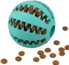 Dog Teething Toys Balls Durable Dogs IQ Puzzle Chew for Puppy Small Large Doggy Teeth Cleaning Chewing Playing Treat Dispensing 7cm 5Colors Blue