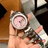 2021 Womens Limited Edition Analog Pink horloges luxe merk Mechanische automatische roestvrijstalen dag Watch Montre de Luxe Pols7115383
