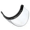 3 Snap Flip Up Visor Wind Shield Lens for Open Face Motorcycle Helmet - Brown
