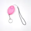 110dB 5 färger äggform Självförsvar Alarm Girl Kvinnor Säkerhetsskydda Varning Personligt Säkerhet Skrika högt Keychain Alarm System