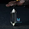 Citrine Clear Reiki Quartz wahadło Korzenna Uzdrowienie Urok Wisiorek Moda Prezent Kryształ Urok Wisiorki Ręcznie Polerowane Healing Med