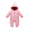 Tute Inverno Vestiti per bambini Pagliaccetti con cappuccio per ragazzi Ragazze 3 6 12 18 24 mesi Bambino caldo Pagliaccetto spesso Born Wear Tuta infantile