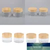 4pcs Round Glass Empty Jars Pot With White Inner Liners & Lids, Prefect For Cosmetics Face Cream Lotion Container, 30g And 50g Storage Bottl Factory price expert design