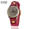 Orologi da polso CCQ Brand Vintage Bracciale in pelle di mucca Star Watch Casual Luxury Women Orologio da polso al quarzo Relogio Feminino 1309