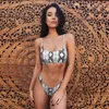 Snakeskin bikini kvinnor badkläder leopard s sexig Biquini baddräkt push up baddräkt kvinnlig beachwear swimming 210702