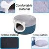 Rimovibile Cat Bed House Soft Plush Kennel Puppy Cuscino Cani di piccola taglia Gatti Nido Inverno Caldo Sleeping Pet Dog Bed Pet Mat Forniture 2101006