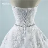 ZJ9032 dentelle 2021 robes de mariée fleur chérie blanc ivoire mode Sexy pour les mariées grande taille maxi 2-26W