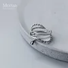 Retro eenvoudige vingerring voor vrouwen 925 sterling zilver geometrische lijn verstelbare fijne sieraden geschenk 210707