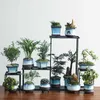 Ceramiczna doniczka Tianmu Glazura Blue Bonsai Potly Vase bez Plant Oddychający Pojemnik na Balkon Balkon Garden Home Decor 210615