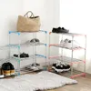 Clothing & Wardrobe Storage 4 Layer Stainless Steel Shoe Rack Shelf Organizer Pipe Holder Container