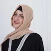 ملابس عرقية نقية لؤلؤة شيفون تشيفون الحجاب T001 الوطني