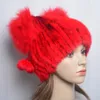 Femmes réel vison fourrure bonnets chapeaux hiver véritable renard casquette qualité hiver chapeau élastique chaud doux moelleux naturel