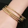 Bangle Gold Plated Ethiopian Dubai African Bride Open 4pcs Bangles For Women Girls Ethnic Bridal Wedding Jewelry