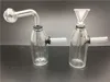 Mini verre Bubbler Bongs à huile Fumer du tabac Bongs 4,2 pouces Dab Rigs Bong de recyclage d'eau détachable avec pot d'huile et bol d'herbes sèches en bas