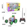 Controle remoto sem fio Flip carro elétrico caindo dublê de controle de grafite presente de Natal brinquedos de competição para crianças