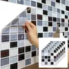 Colorful Pattern Crystal Hard Tiles Wall Sticker Mural Removable Decals Kitchen Bathroom Home Renovation Wallpape