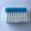 200pcs/box Double Floss Head Dental Interdental Brush Teeth Stick Toothpick Soft Silicone With Portable Case Clean Tool