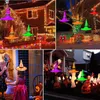 Halloween hats Halloweens decoration props LED string lights glowing witch scene layout party supplies magician sorceress chapeau RRF8715