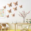 12 Teile/los 3D Hohl Schmetterling Wand Aufkleber Dekoration Schmetterlinge Aufkleber DIY Hause Abnehmbare Wand Dekoration Party Hochzeit Kinderzimmer Fenster dekore W0151